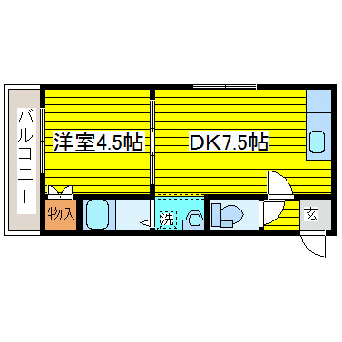 オプス北19条 間取り