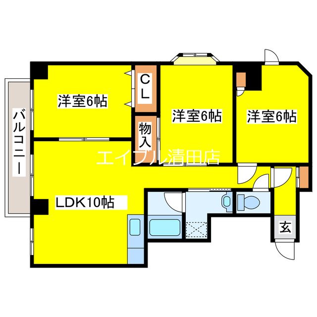 アクティブプラザ上野幌 間取り