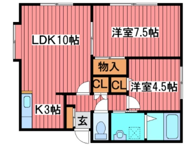カーメルハウス月寒SE 間取り