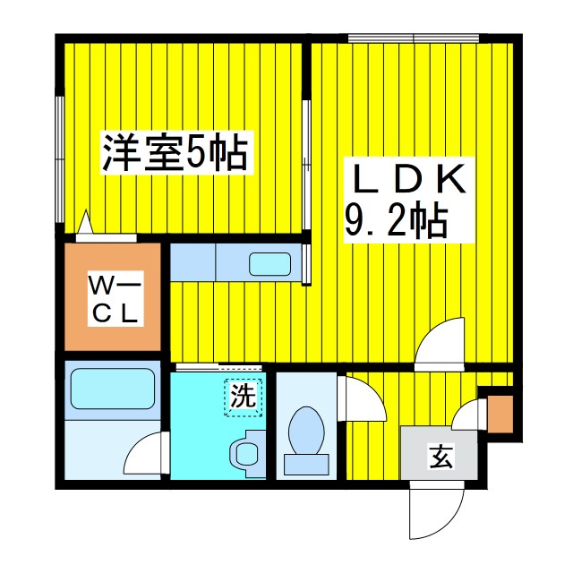 ブランノワール東区役所 間取り