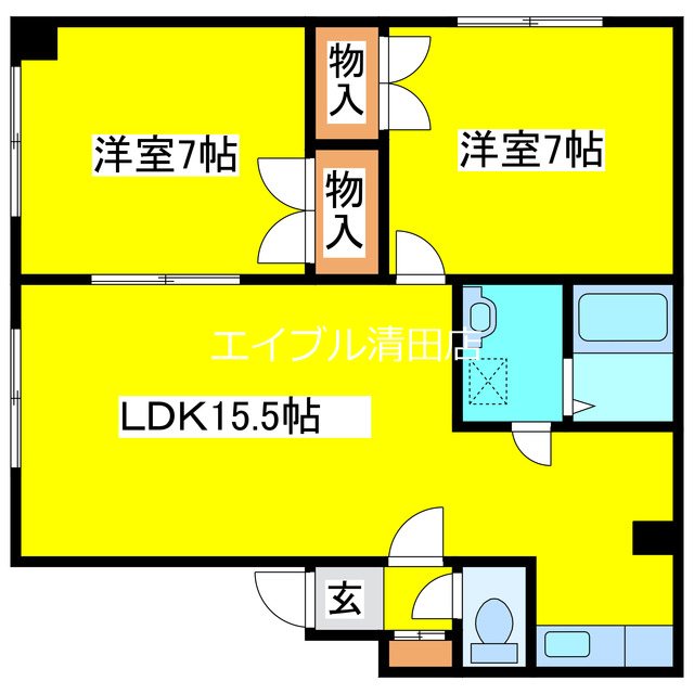イシオカマンションⅡ 間取り