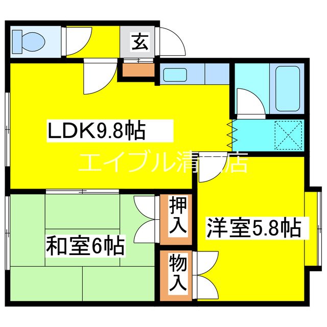 ジャストイン平岡 間取り