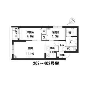 グランメール平和通公園 間取り