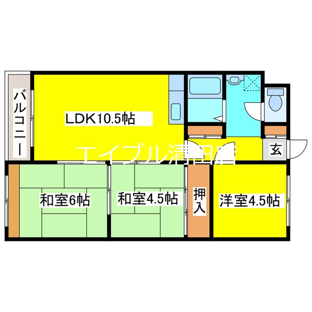 日光ハイツ 間取り