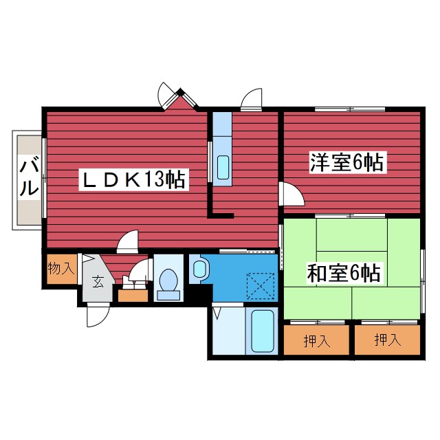 エルムスＢ 間取り