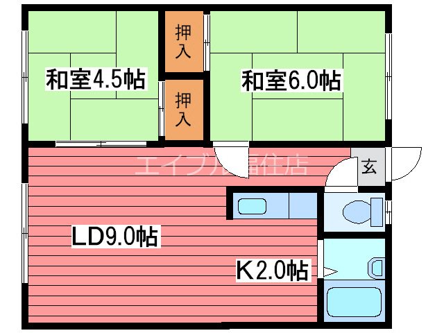 ヴォラハイツ 間取り