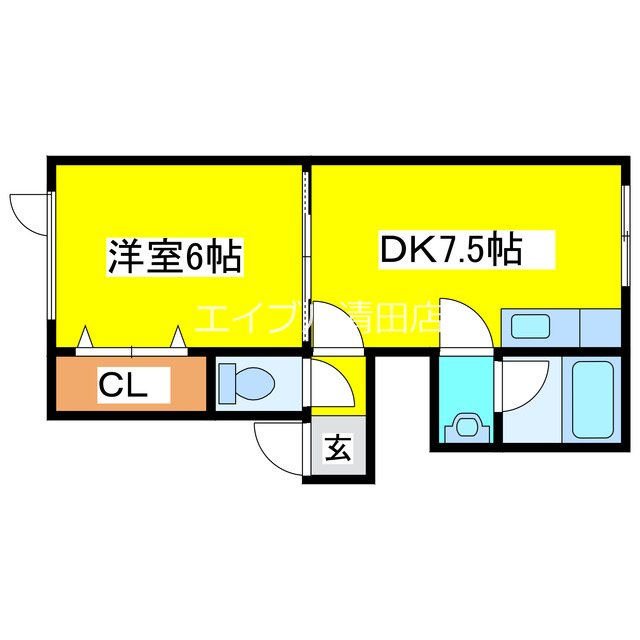 シャトージェミニ北広島 間取り