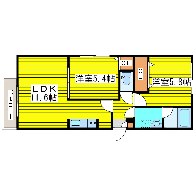 オルセー北17条 間取り