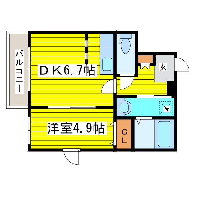 北海道札幌市東区北二十三条東１６丁目2-30 間取り