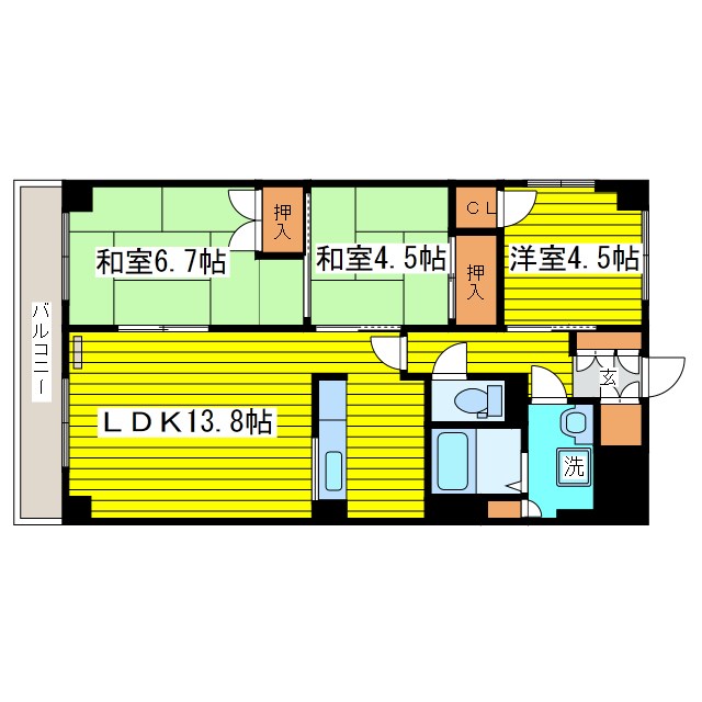 オークコート141 間取り