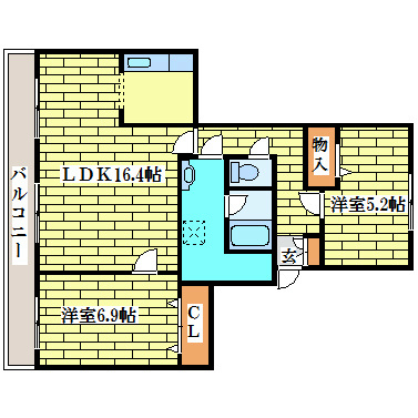KDマンションⅠ 間取り