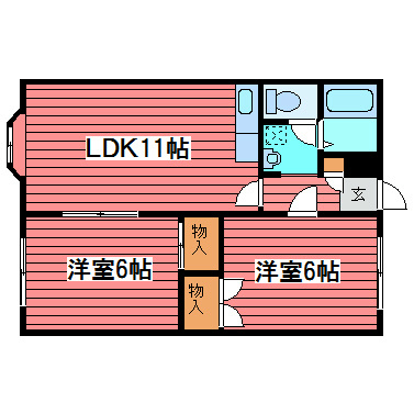 広和ハイツ№８ 間取り