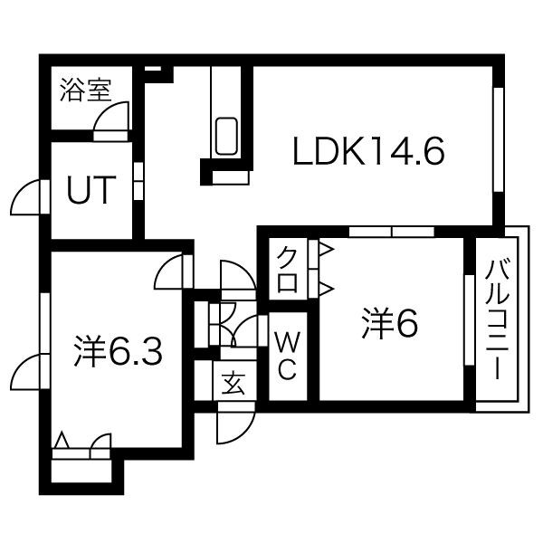 ウィスタリアⅡ 間取り