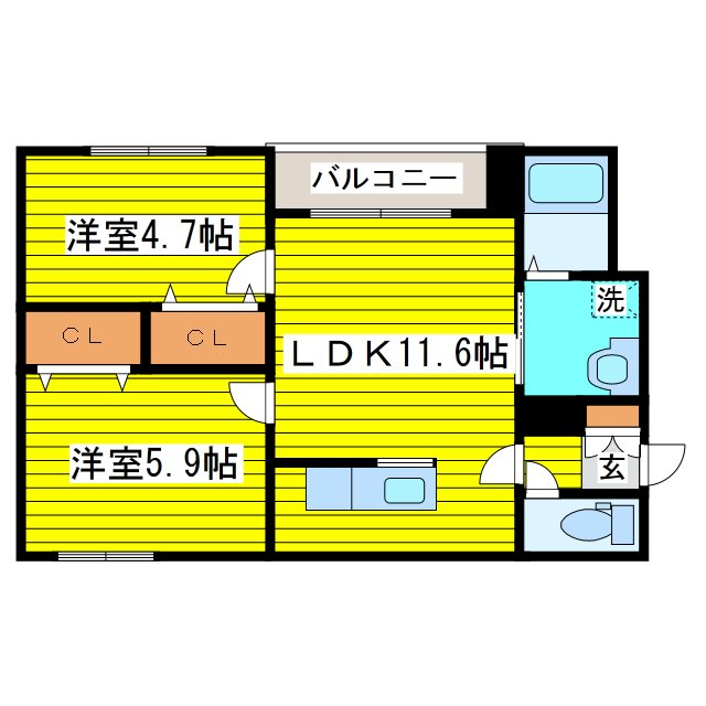 クレスト環状通東 間取り