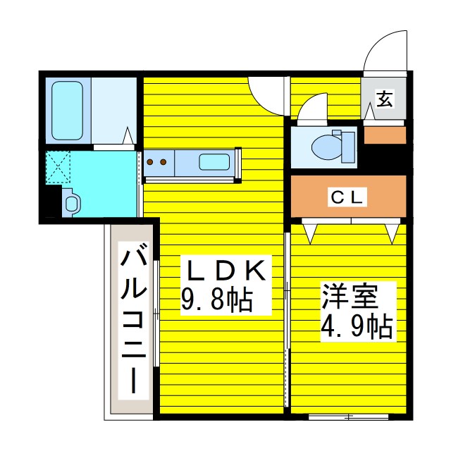 CARRERA環状通東 間取り