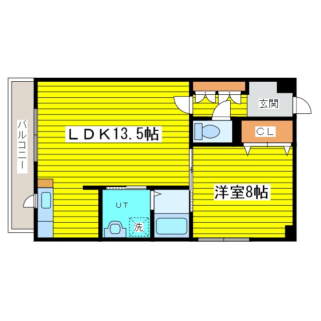 グランディーN8 間取り
