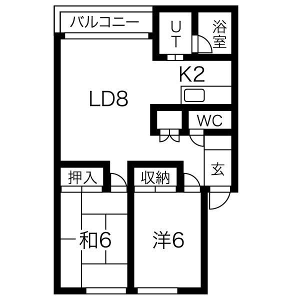 エステート美香保 間取り
