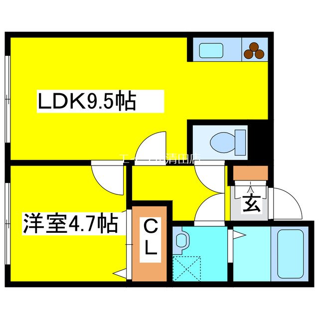 清田レモンハイツⅠ 間取り