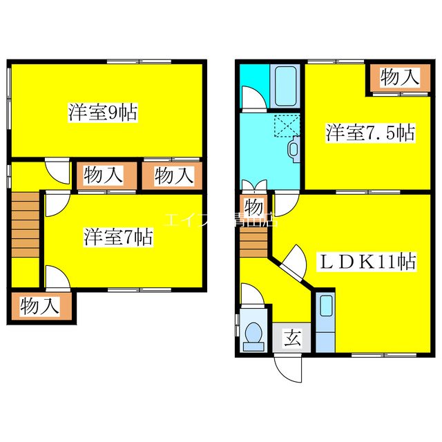 北野ハイツ第３ 間取り