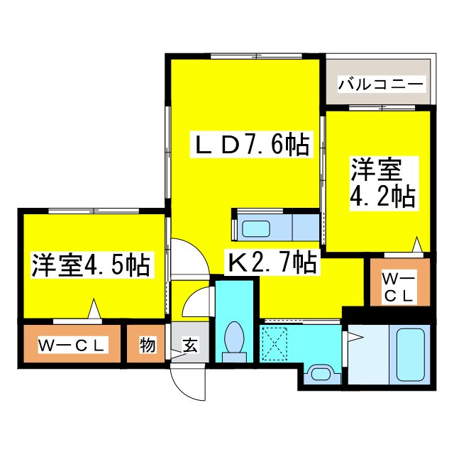 Lunon Sapporo Sta. 間取り