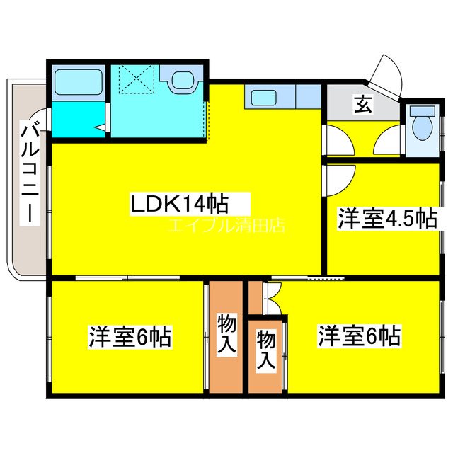 ユーハイツ恵 間取り