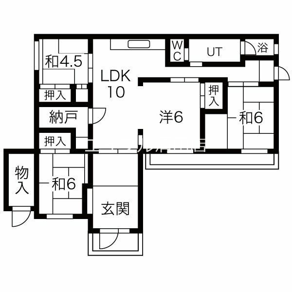 真駒内柏丘団地Ａ9号棟 間取り