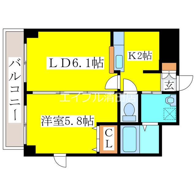 INOVE札幌清田 間取り