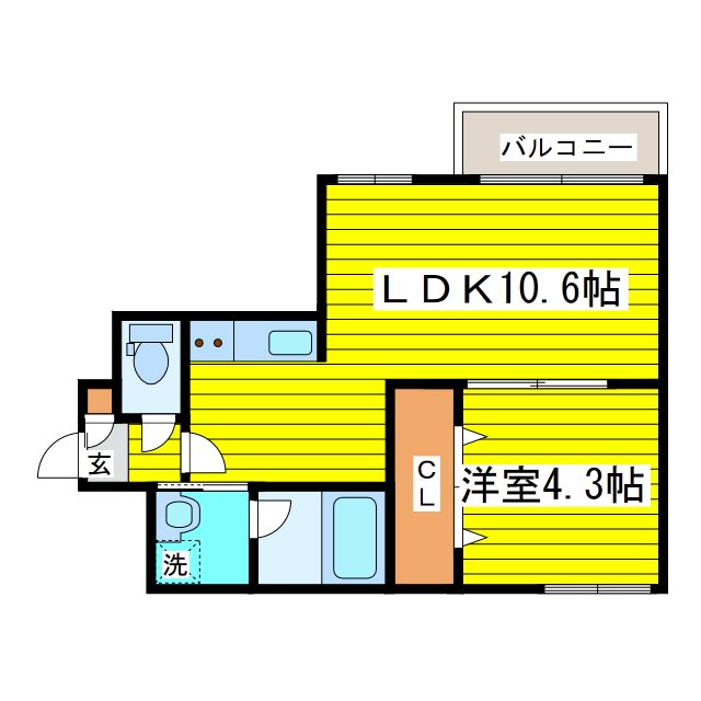 オルセー北17条 間取り