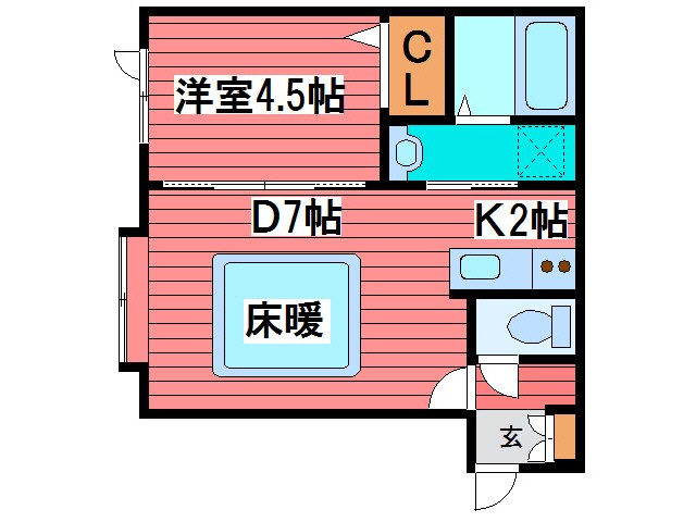 アークコート月寒中央II 間取り