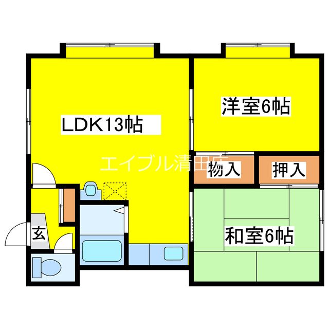 第14大成コーポ 間取り