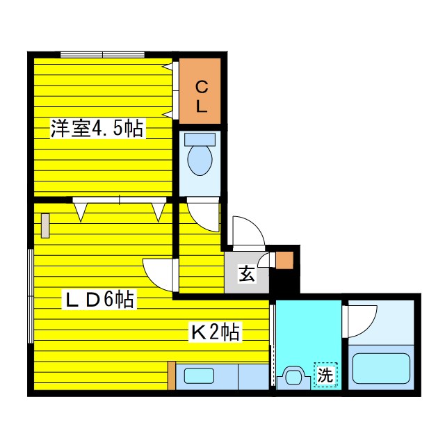 Ｋコート北１９条 間取り