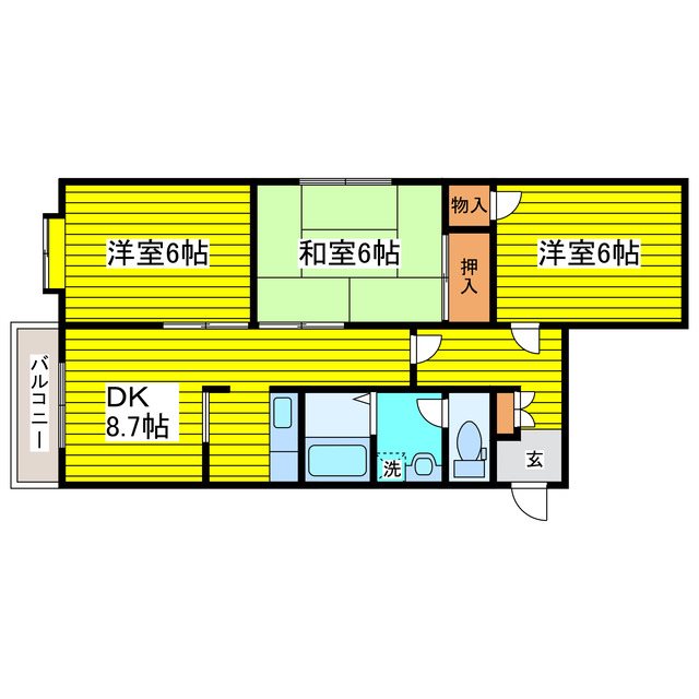 エクセレント北24条 間取り