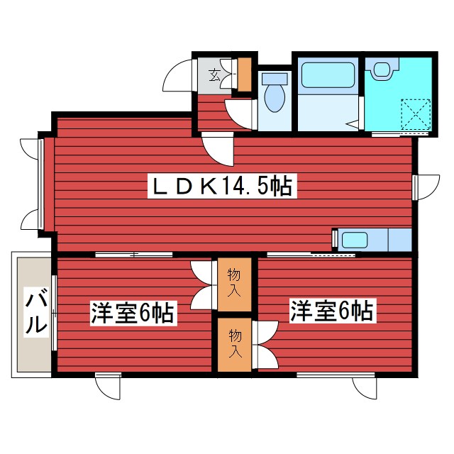 エースティック西岡Ｂ 間取り
