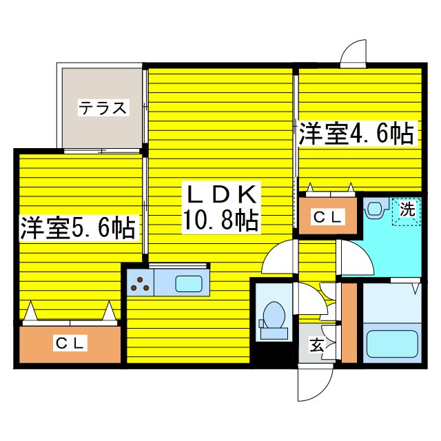 E-horizon　N17 間取り