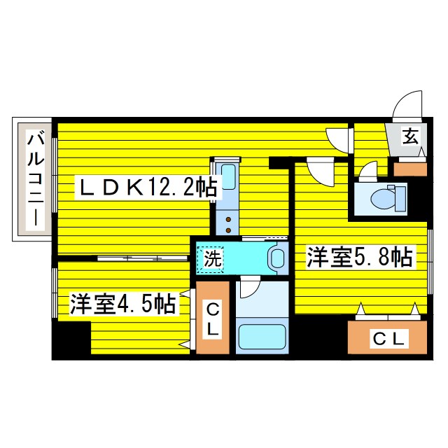 ブランシャールALAIN札幌 間取り