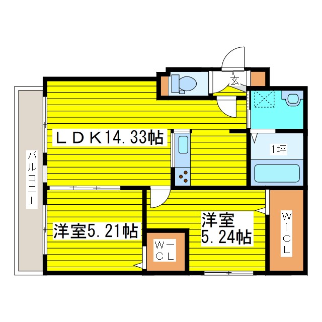 ラピスブラオ東区役所前 間取り