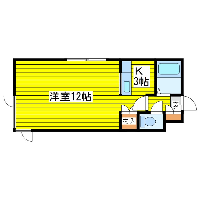 アルファアパル北11条Ⅱ 間取り