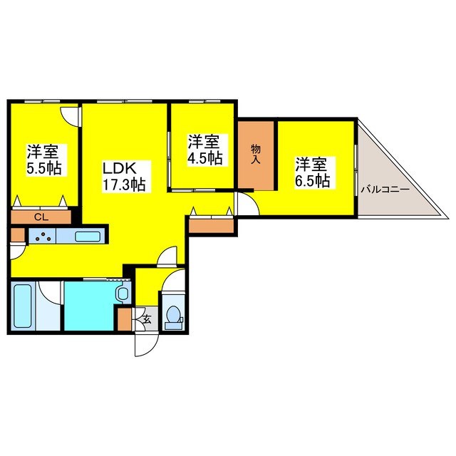 エフュート北19条 間取り