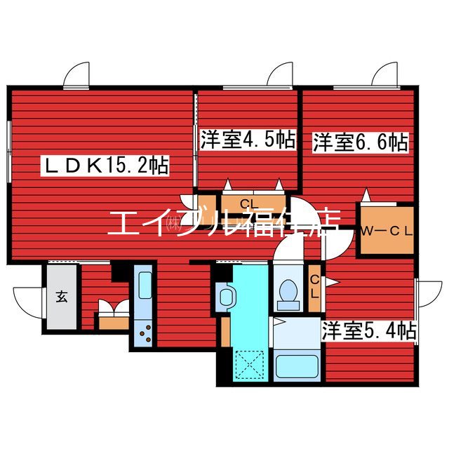 グルワール月寒東 間取り