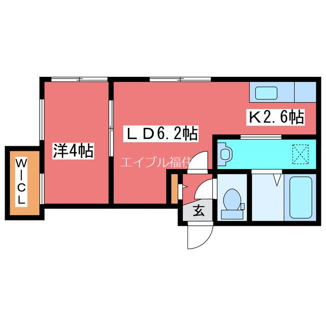 Flap福住 間取り
