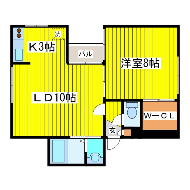 瀬比亜館　北１０条 間取り