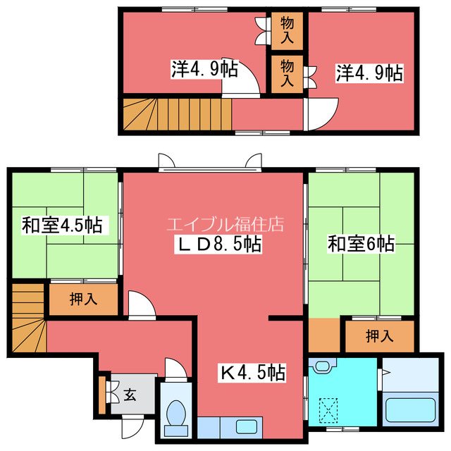 西岡1-11 間取り