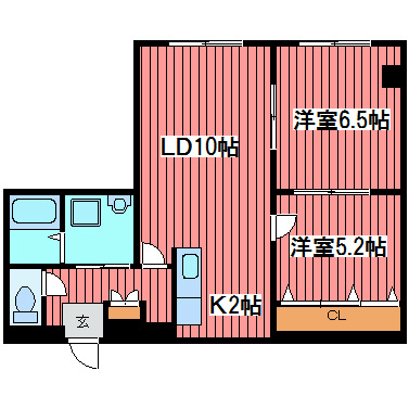 ラフィーネ月寒西 間取り