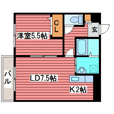 ラフィーネ月寒西 間取り