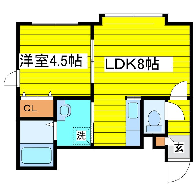 北海道札幌市東区北八条東１４丁目 間取り
