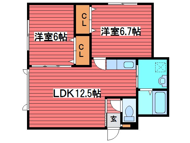 ガーディニア羊ヶ丘A棟 間取り