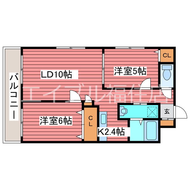 ティアラリヴァーサイド福住 間取り