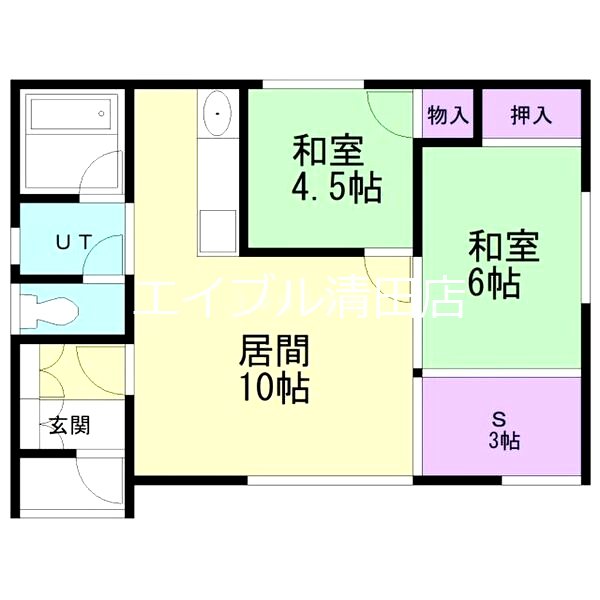 南沢6条2丁目10-12貸家 間取り