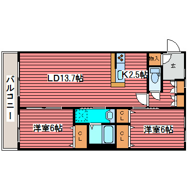 エクセルⅠ番館 間取り