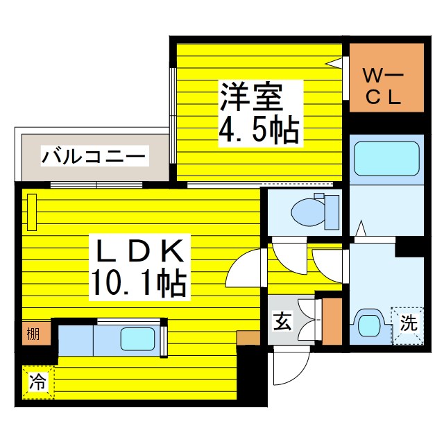 コローレ元町 間取り